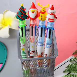 6-color ballpoint pens, Christmas gifts for students and ch