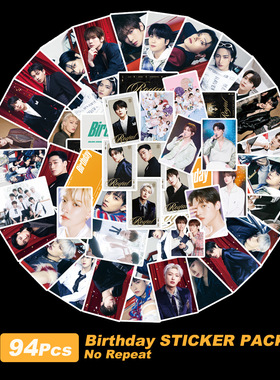 94 ATEEZ Single Birthday DIY Decorative Stickers Supporting