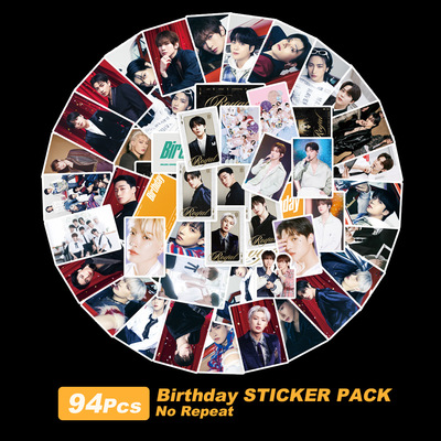 94 ATEEZ Single Birthday DIY Decorative Stickers Supporting