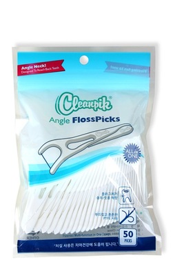 Cleanpik dental floss stick Y-shaped back teeth with toothp