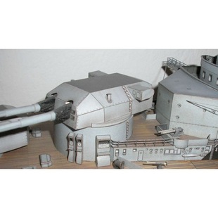 Paper model about 90 cm German battleship handmade DIY