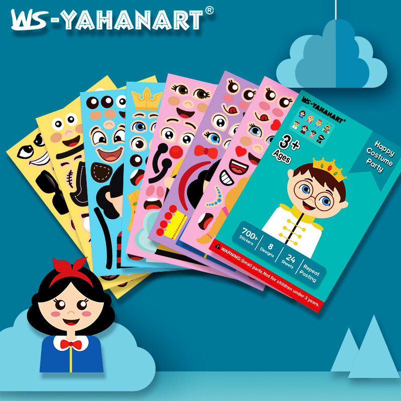 Children's Cartoon Fairy Tale Character Emojis Stickers Cut