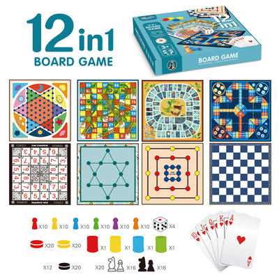BOARDGAME12in1ChildrensPa