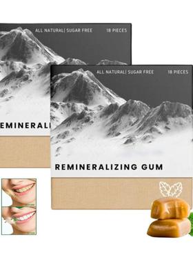Larineco Remineralizing Gum remineralizes chewing gum with