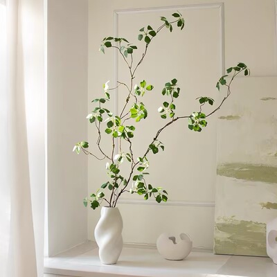 Simulated fake flowers, green plants, Guanyin lotus, home a