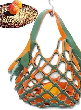 The Zest Bag Leather Folding Tote Bag is a vibrant leather