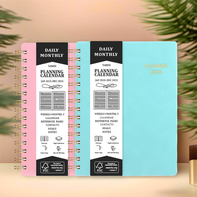 2025 Plan Today Schedule Notebook PP Notebook A5 Coil Noteb