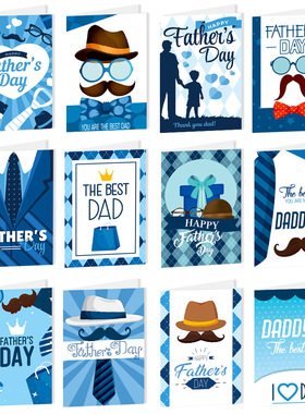 Father's Day themed party invitation letter envelope sticke