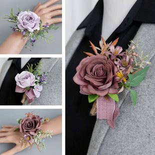 2024 Bust Flower Wrist Flower Wedding Groom Bride Flower We