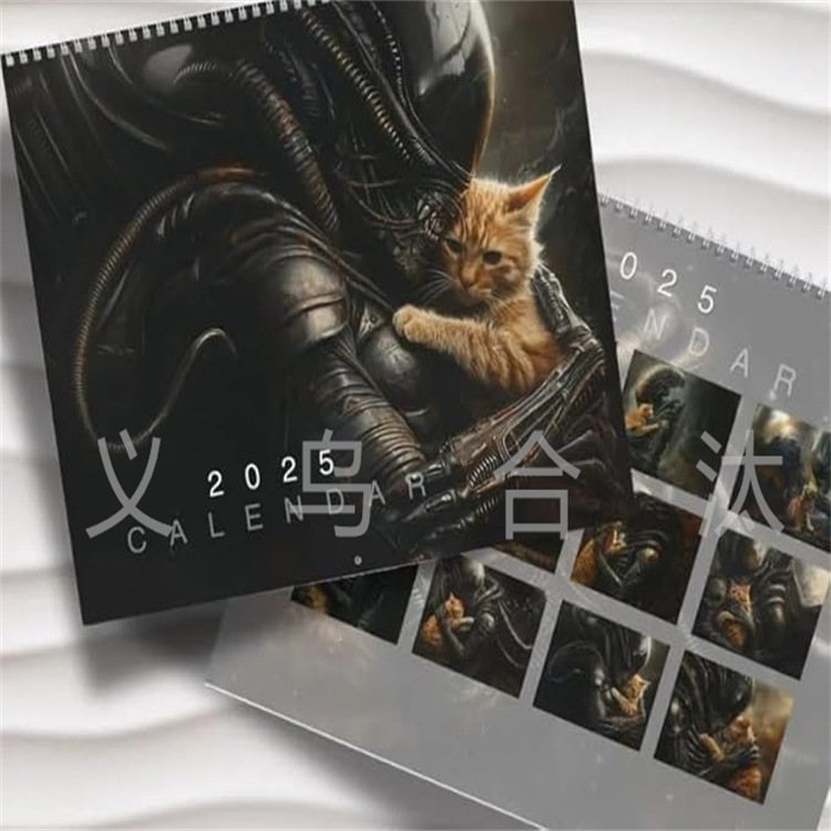 Xenomorph Alien Jones Cat 2025 Wall Calendar Alien Cat Wall