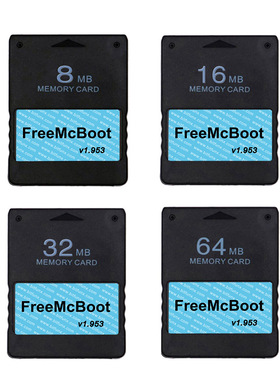 PS2 Memory Card 8MB/16MB/32MB/64MB/FMCB Memory Card Free MC