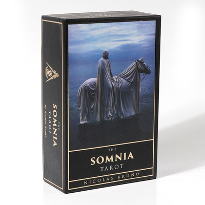 The Somnia Tarot high-end gift box with gold foil stamping