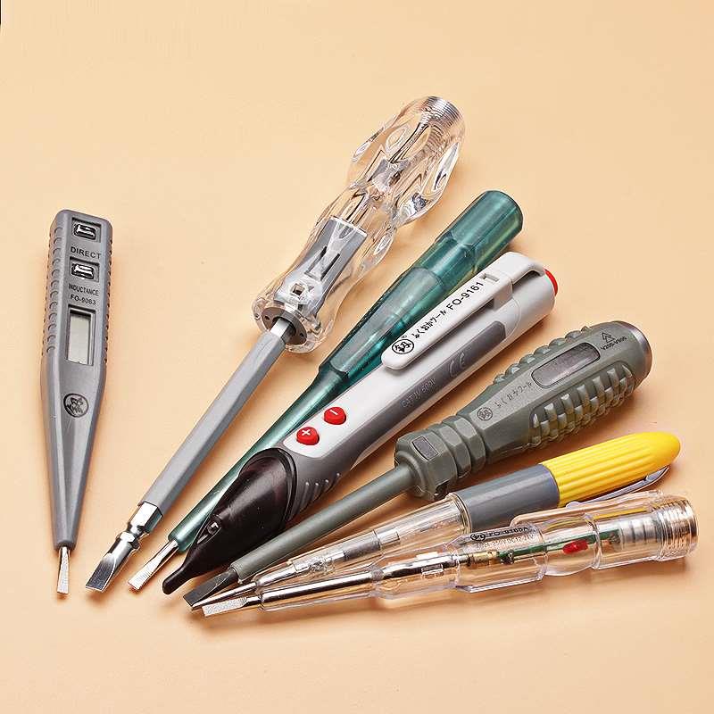 福冈家用验电笔一字 电工测试工具 多款可选有数显/感应/高亮电笔