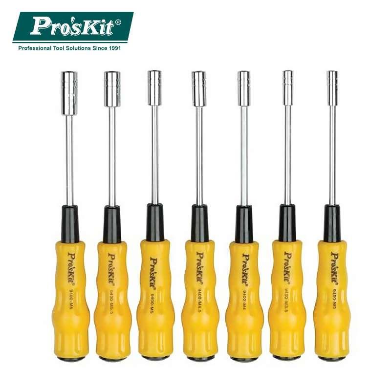 宝工 1PK-9402 外六角螺丝套筒起子组 套筒螺丝刀批套装M3-M6