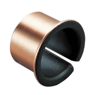 SF-1F内径6-30开口翻边无油衬套复合铜套自润滑轴承耐磨复合套