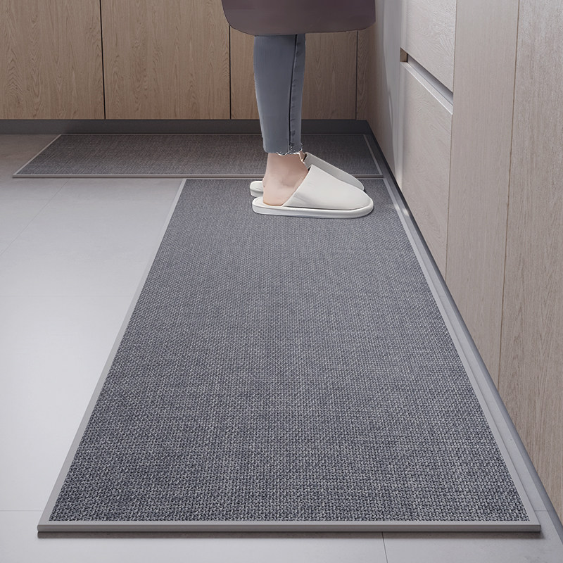 德国厨房防滑防油地垫防水地毯免洗可擦长条垫子耐脏门垫吸水脚垫