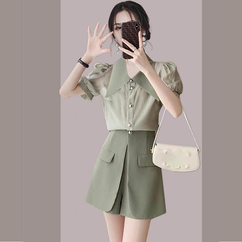 休闲盐系轻熟两件套装夏装女2025新款小香风裤裙干练气质女装套装