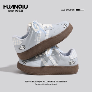 环球板鞋女款学生百搭鞋子可爱风德训鞋小众休闲小白鞋软底女鞋子