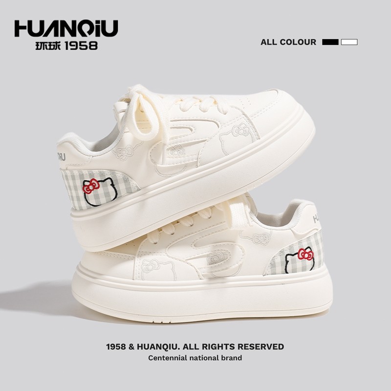 环球女款板鞋厚底小白鞋学生鞋子初中生女休闲鞋新款百搭增高女鞋,女鞋,休闲板鞋,淘宝优惠券,粉丝福利购,淘宝优惠卷