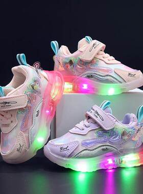 Led light Girls Boy boys Girl Baby Sneakers Shoes For Kids