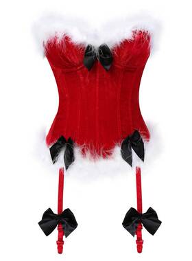 Bodysuit Christmas Dress Ball Bow 连体衣圣诞束身衣