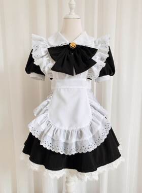 Black and white maid dress Princess Lolita dress女佣制服