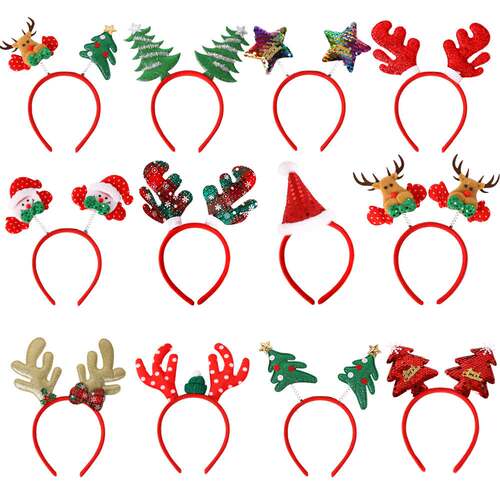 Christmas headbands Headband xmas kids headgear party 圣诞发
