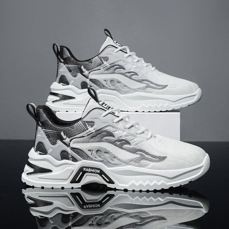 男童鞋子2026春秋季新款中大童初中学生跑步鞋休闲防滑老爹运动鞋