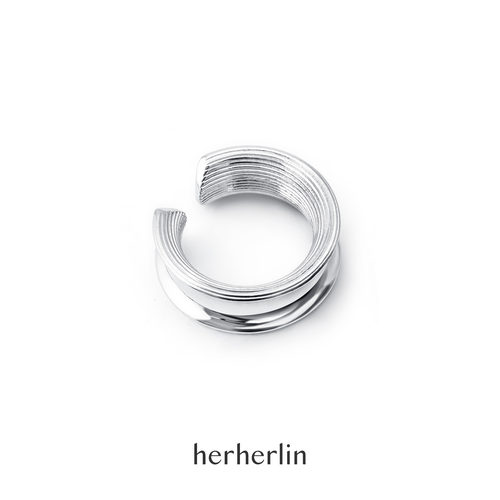 herherlin原创镜面内凹开口戒指