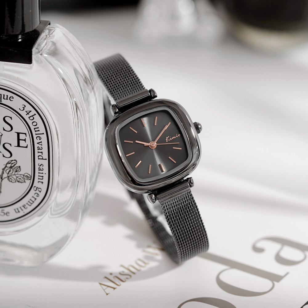 金米欧手表女轻奢法国小众高级感女款简约气质女士小方表防水秋冬