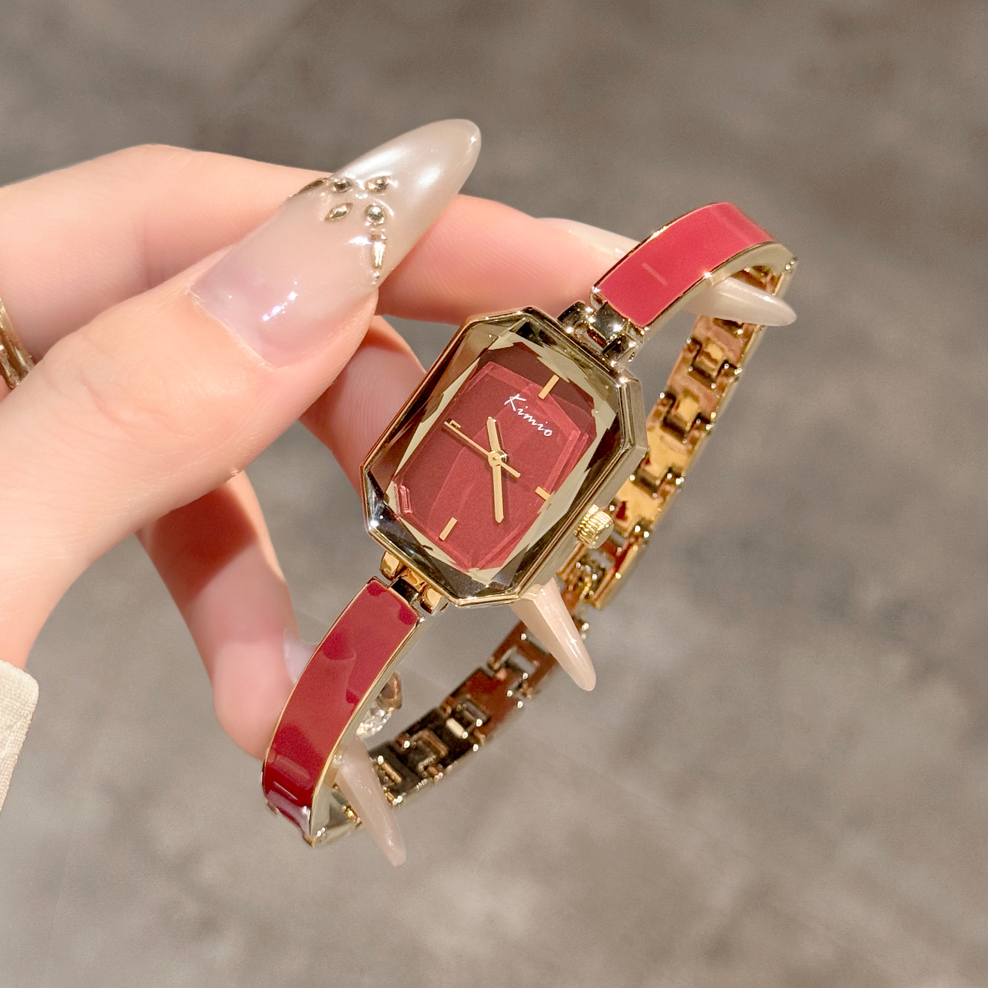 金米欧半手镯式手链表女士手表