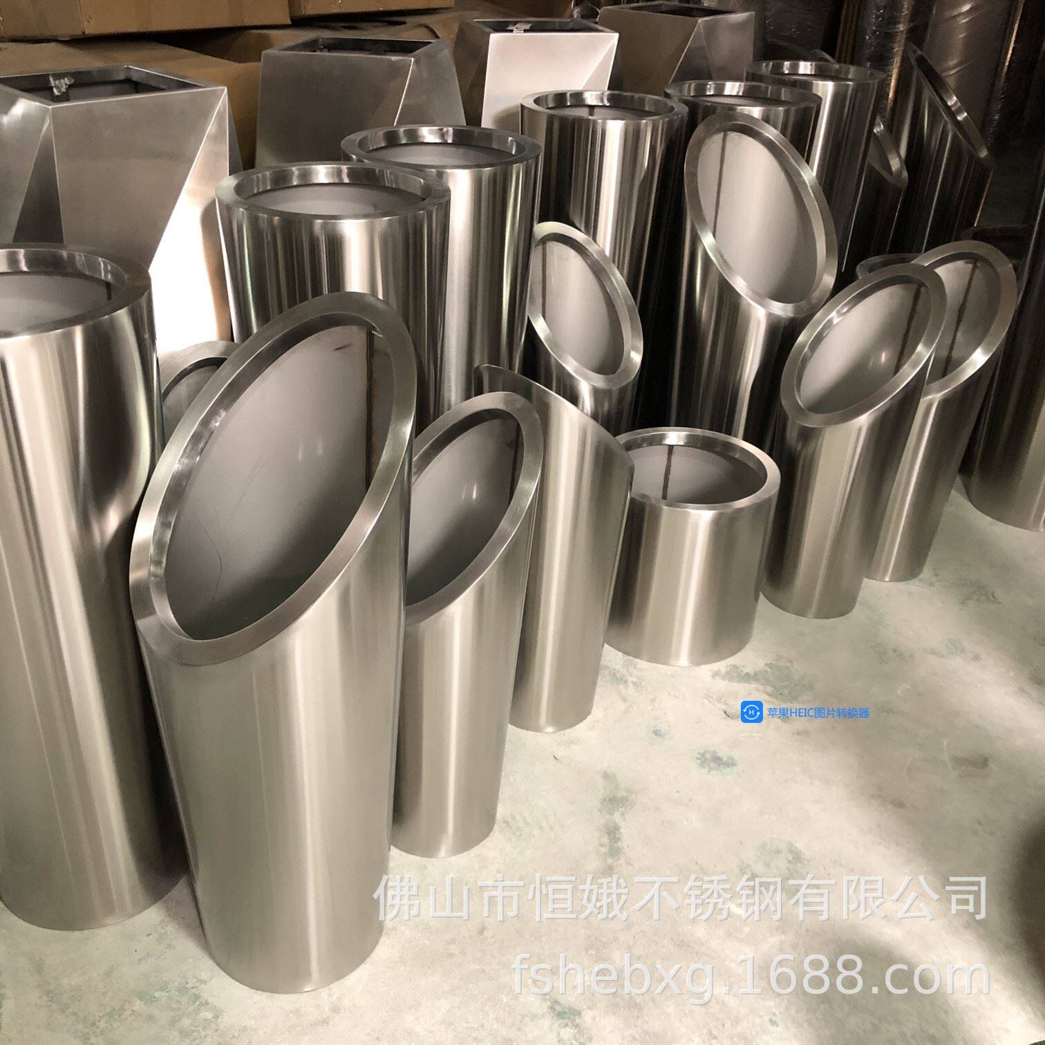 厂家创意不锈钢花盆 电镀玫瑰金花器 水滴花瓶