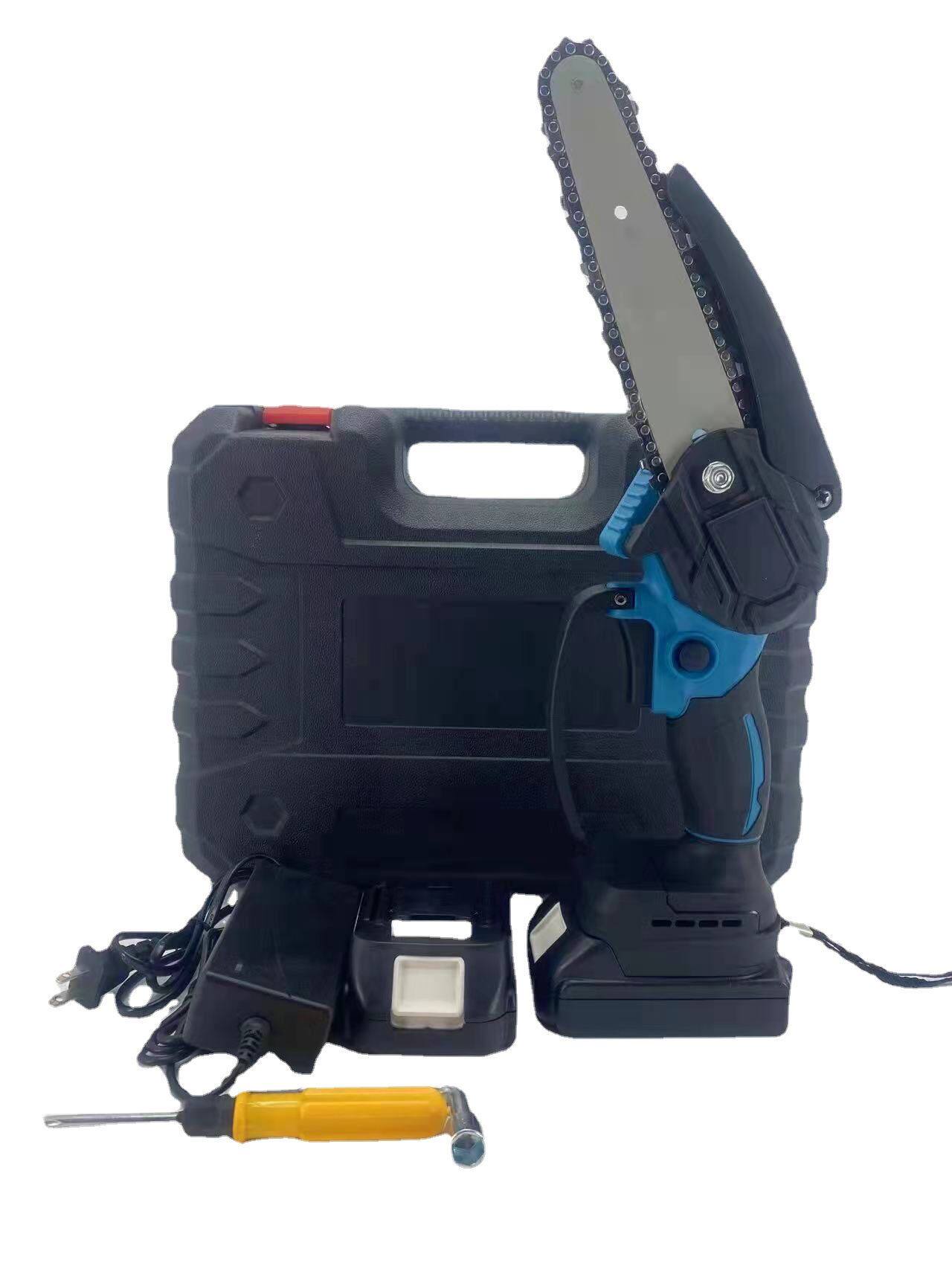 无刷锂电6寸迷你锯单手手持电链锯 充电式无绳迷你锯园林伐木电锯