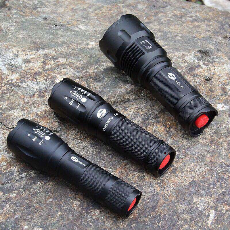 蒙辰强光1005家电筒多功充电T6户外防水X8能00远射LE手D变焦用铝