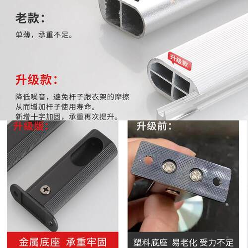 浅衣柜挂衣纵向通顶装U型杆衣杆窄装顶装吊杆柜薄柜吊挂杆竖装L型
