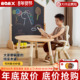 nanx南希实木儿童花生桌可升降宝宝早教桌幼儿园阅读角学坐沙发椅