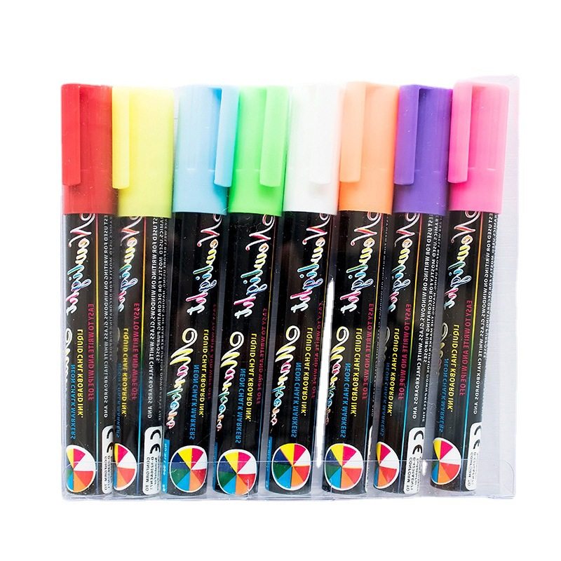 液体荧光笔6MM笔芯8色荧光笔彩色马克笔套装记号笔玻璃水性,文具电教/文化用品/商务用品,荧光笔,淘宝优惠券,粉丝福利购,淘宝优惠卷
