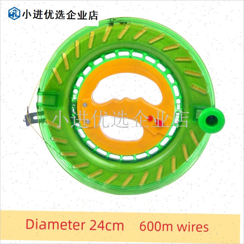 风筝线轮盘c防倒转轮静音轴承轮水晶轮滚珠轮线轮带Z线手握省力\