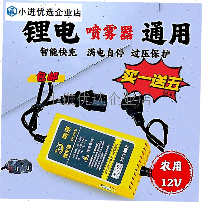 \12v农用电动喷雾器充电器打y药机喷壶品字头通用8a12a14a