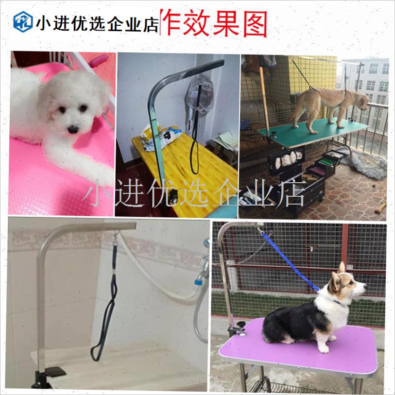 宠物美容桌支h架配件吊绳夹具吹毛美容台吊杆狗狗剪毛固定龙门架/