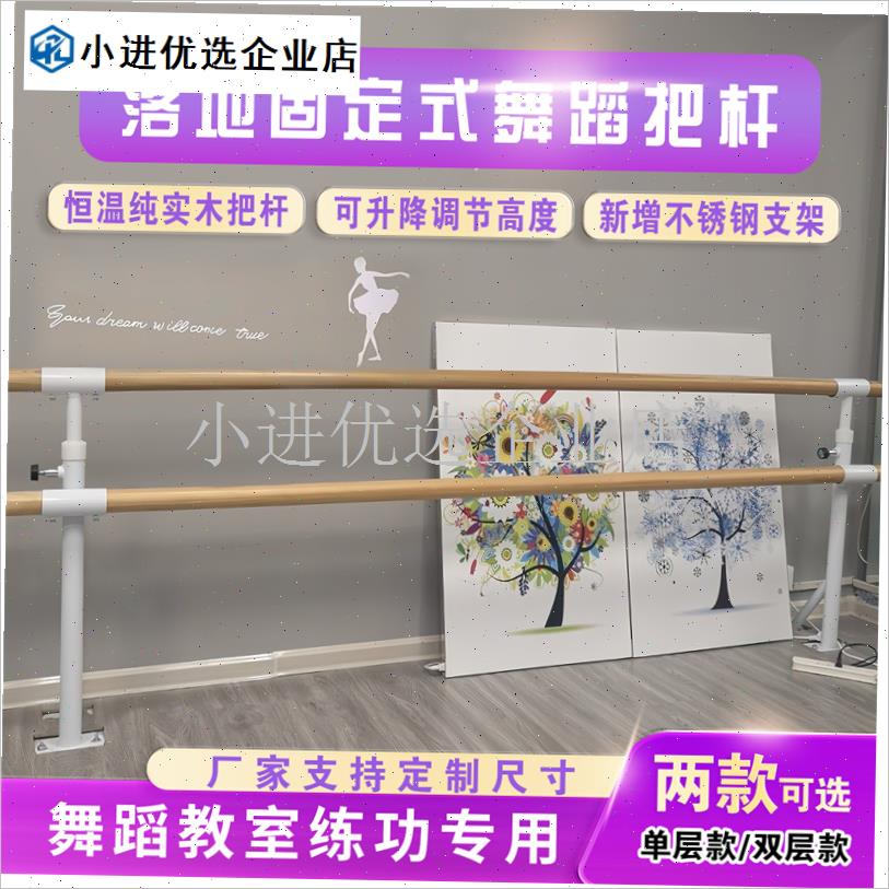 舞蹈把杆a落地式压腿杆练功房双层固定教室家用专业儿童可升降把/