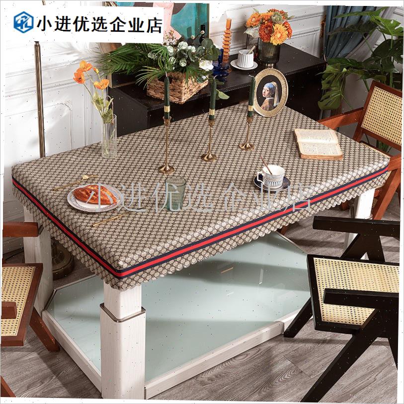 烤火罩皮套长方形电o炉罩皮套防水防油桌布电暖桌套取暖烤火桌罩/