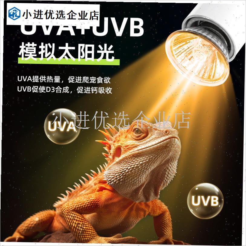 乌龟晒背灯玻g璃缸边夹陶瓷加热灯泡保温加温取暖专业级杀菌灯鳄\
