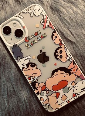 苹1711Prax手机壳Pone1415透/1爱小新果/6/5oMih13//明121卡通可