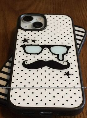 子Pon1/1ROMAX手机壳14/1创简约大胡表情ihe57P6可爱13新款XR意11