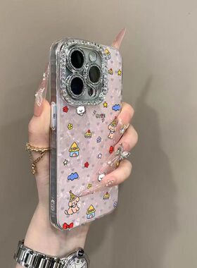 小狗适苹果7proax壳iPho6钻1壳纹4奢女高地用1m手机ne1闪5贝1轻13