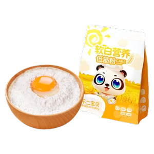 不二宝贝 0钠高钙低筋面粉面包蛋糕预拌粉家用搭配婴幼儿宝宝辅食