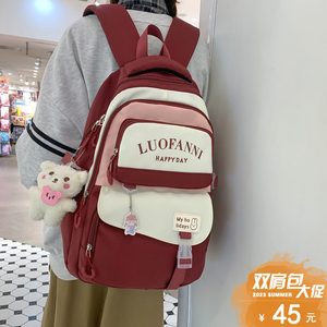 ins日系初中生高中学生书包