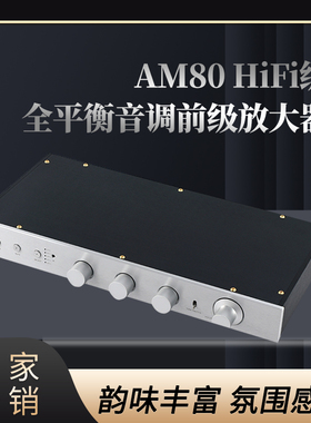 AM80经典MBL6010线路 全平衡版带高中低音调前级 遥控 发烧放大器