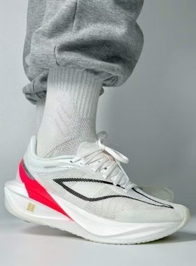 春秋款飞电5c双网加厚内增高碳板跑鞋回弹耐磨竞速男女通用跑步鞋